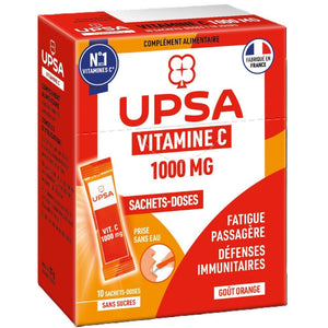 UPSA Vitality 1000 mg C-vitamin étrend-kiegészítő por 10 db kép
