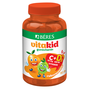 Béres Vitakid C+D3 gumivitamin gumitabletta 90 db kép