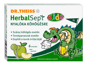 Dr.Theiss HerbalSept Kids nyalóka száraz köhögésre 6 db kép