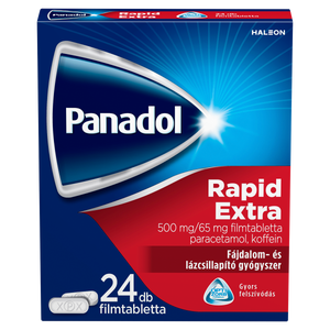 Panadol Rapid Extra 500mg/65mg filmtabletta 24 db kép