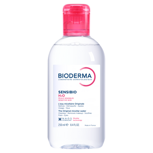 BIODERMA Sensibio H2O AR arc-és sminklemosó micellás víz 250ml kép