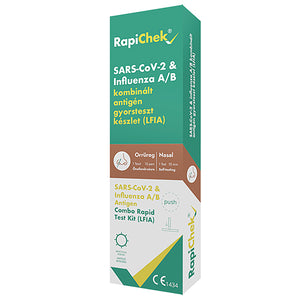 RapiChek SARS-COV-2 + Influenza A/B kombinál antigén orrteszt kép