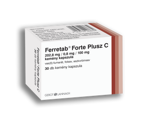 Ferretab Forte Plusz C kapszula 30 db kép