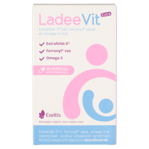 Ladeevit Extra Extrafolát-S-sel, Feronyl vassal ésOmega 3-mal kapszula 30 db kép