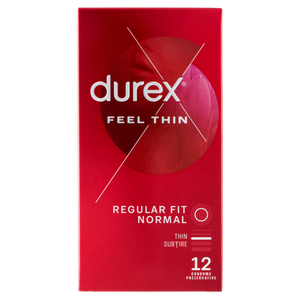 Durex Feel Thin óvszer 12 db kép