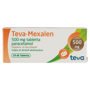 Teva-Mexalen 500 mg tabletta 20 db kép