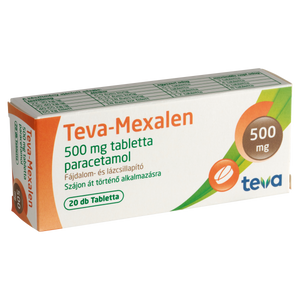 Teva-Mexalen 500 mg tabletta 20 db kép