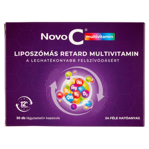 Novo C Multivitamin liposzómás retard multivitamin kapszula 30 db kép