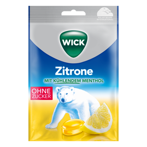 Wick torokcukor Citrom Mentol cukormentes 72g kép