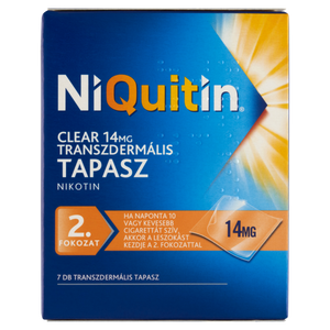 NiQuitin Clear 14 mg transzdermális tapasz 7 db kép
