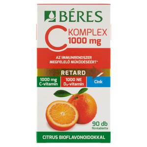 Béres C Komplex 1000 mg C D3 Zn bioflavonoid filmtabletta 90 db kép