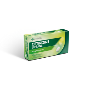 LIVSANE Cetirizine 10 mg filmtabletta 30 db kép