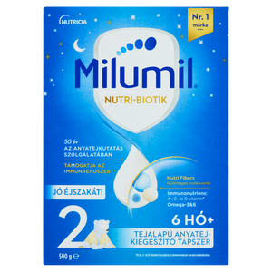 Milumil 2 Jó éjszakát! tápszer 6 hónapos kortól 500g kép
