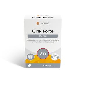 LIVSANE Zinc Forte 25mg tabletta 100 db kép