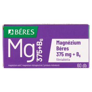 Béres Magnézium 375 mg + B6 filmtabletta 60 db kép