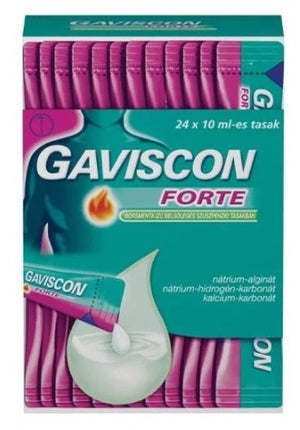 Gaviscon forte borsmenta ízű belsőleges szuszpenzió tasakban 24x10ml kép