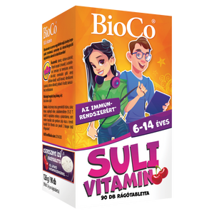 BioCo Suli vitamin cseresznyés rágótabletta 90 db kép