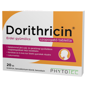 Dorithricin szopogató tabletta erdei gyümölcs ízű 20 db kép