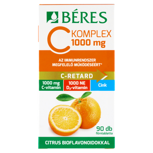 Béres C Komplex 1000 mg C D3 Zn bioflavonoid filmtabletta 90 db kép