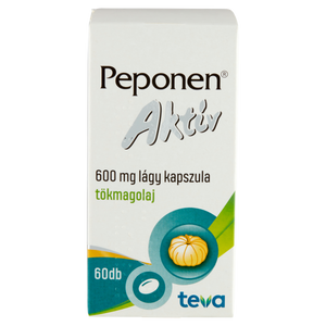 Peponen Aktív 600 mg lágy kapszula 60 db kép