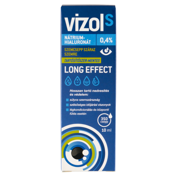 Vizol S 0,4% oldatos szemcsepp száraz szemre 10ml - Kép 1
