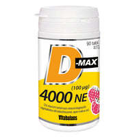 Vitabalans D-Max D3 vitamin 4000NE rágótabletta 90 db - Kép