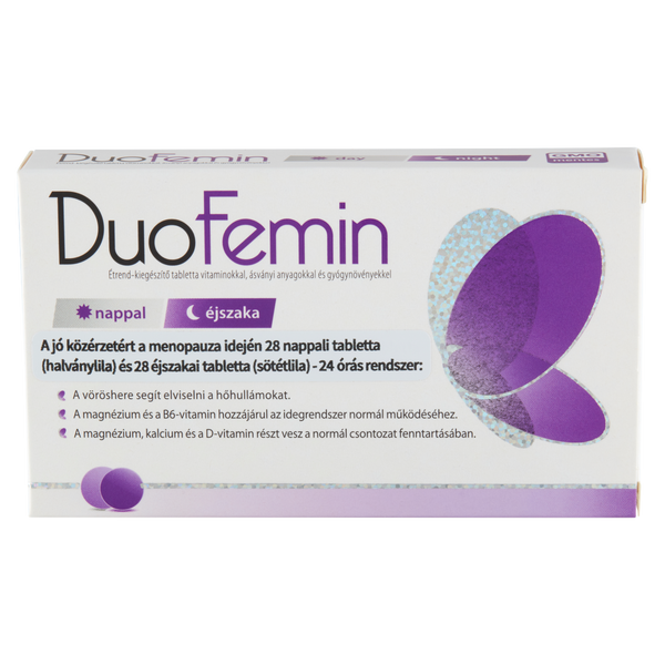 DuoFemin étrend kiegészítő tabletta vitaminokkal, ásványi anyagokkal és gyógynövényekkel 28 db+28 db - Kép 2