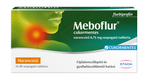Meboflur cukormentes narancsízű 8,75 mg szopogató tabletta 24 db kép