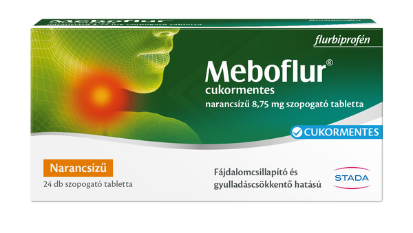 Meboflur cukormentes narancsízű 8,75 mg szopogató tabletta 24 db - Kép