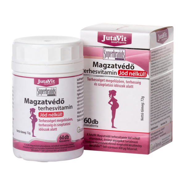 Jutavit Magzatvédő Terhesvitamin Jód nélküli tabetta 60 db - Kép