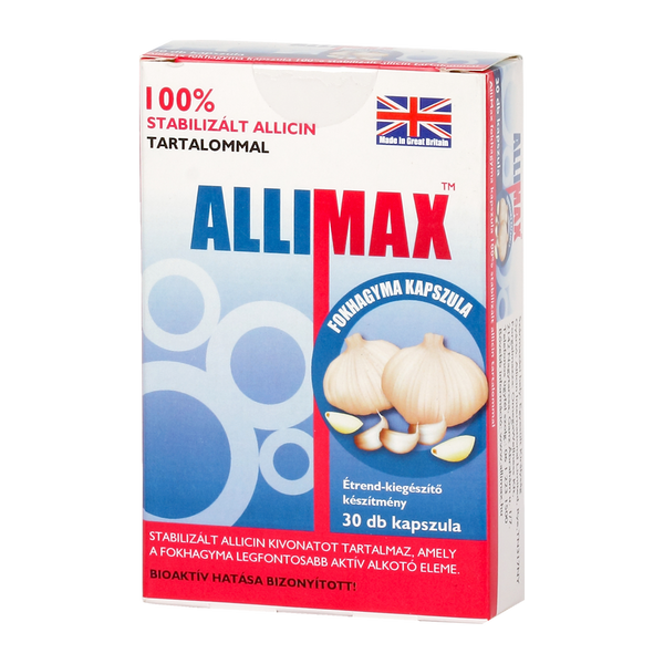 Allimax fokhagyma kapszula 30 db - Kép