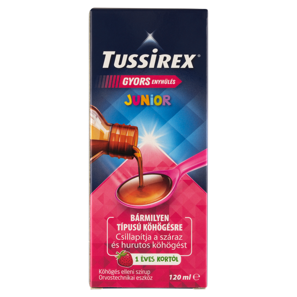 Tussirex Junior köhögés elleni szirup 120ml - Kép