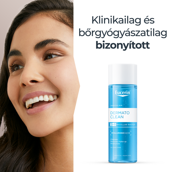 Eucerin DermatoCLEAN HYALURON 3 az 1-ben Micellás arclemosó 200ml - Kép 6