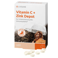 LIVSANE C vitamin Cink retard tabletta 60 db - Kép