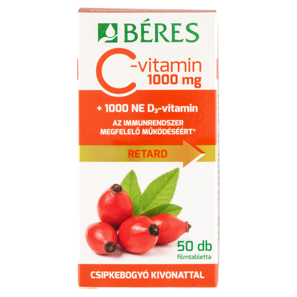 Béres Vitalin C-vitamin citrom ízű pezsgőtabletta 20 db - Kép 4