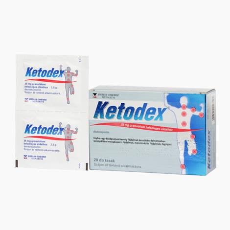 Ketodex 25 mg granulátum belsőleges oldathoz 20 db - Kép 2