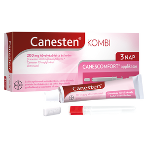 Canesten Kombi 200 mg hüvelytabletta és krém 3x200mg+20g kép
