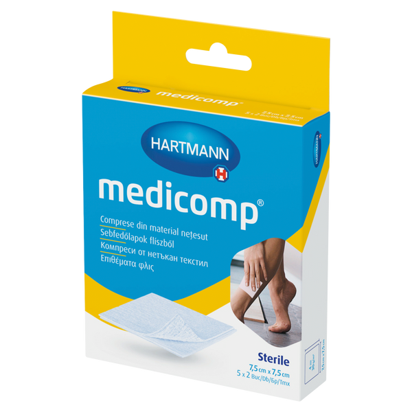 Medicomp nem szőtt sebfedő (7,5x7,5cm) 5 x 2 db - Kép 2