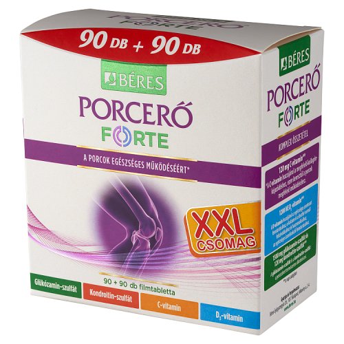 Béres Porcerő Forte étrend-kiegészítő filmtabletta 2x90 db - Kép 2
