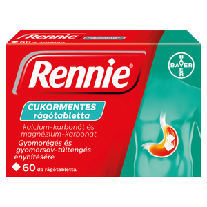 Rennie cukormentes rágótabletta 60 db kép