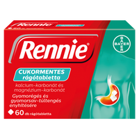 Rennie cukormentes rágótabletta 60 db - Kép