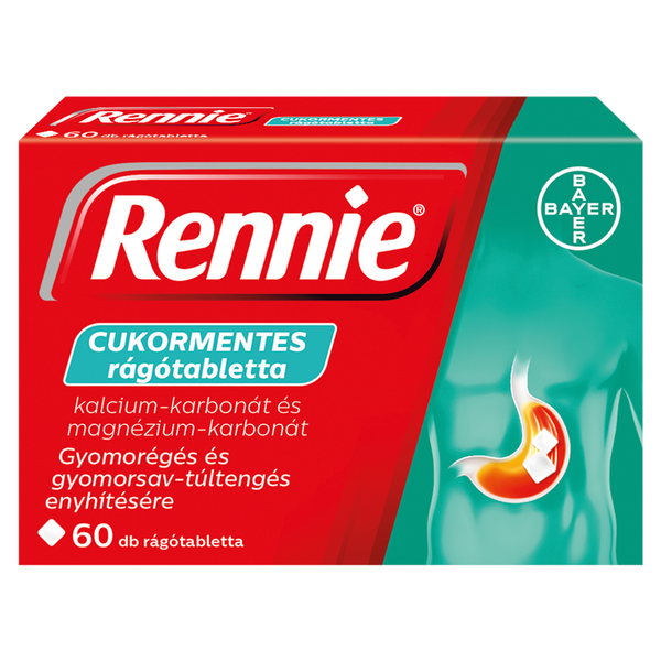 Rennie cukormentes rágótabletta 60 db - Kép 1