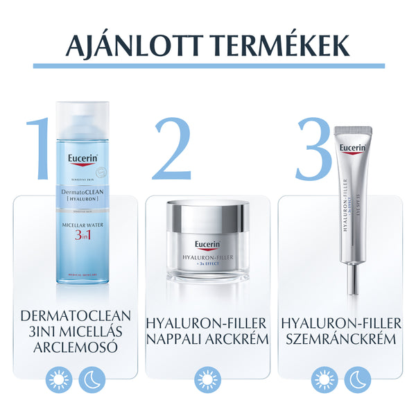 Eucerin DermatoCLEAN Hyaluron3 az 1-ben Micellás arclemosó 400ml - Kép 2