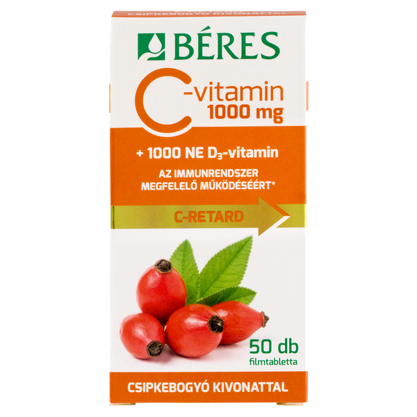 Béres Vitalin C-vitamin citrom ízű pezsgőtabletta 20 db - Kép 2