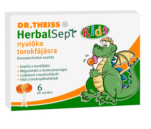 Dr.Theiss HerbalSept Kids nyalóka torokfájásra 6 db kép