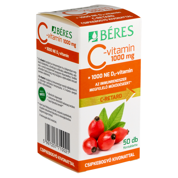Béres Vitalin C-vitamin citrom ízű pezsgőtabletta 20 db - Kép 3