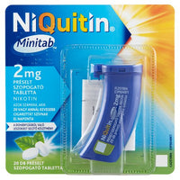 NiQuitin Minitab 2 mg préselt szopogató tabletta 20 db - Kép