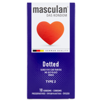 Masculan 2 Dotted óvszer 10 db - Kép