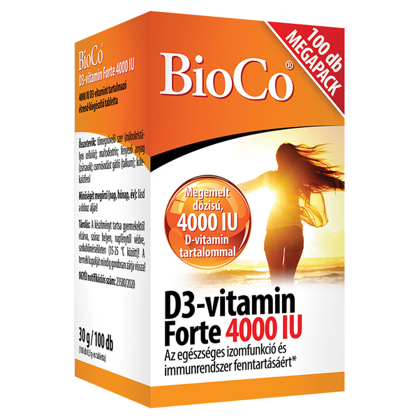 BioCo D3-vitamin Forte 4000 IU Megapack tabletta 100 db - Kép 5