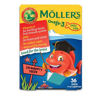 Möller's Eper ízű gumivitamin 36 db - Kép